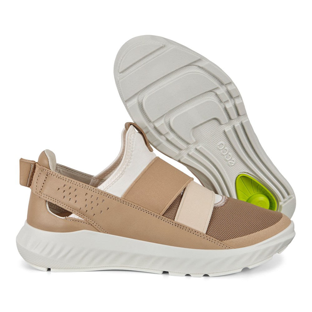 Womens Slip-On - ECCO St.1 Lite Sneakers - Brown - 1648DIMBX